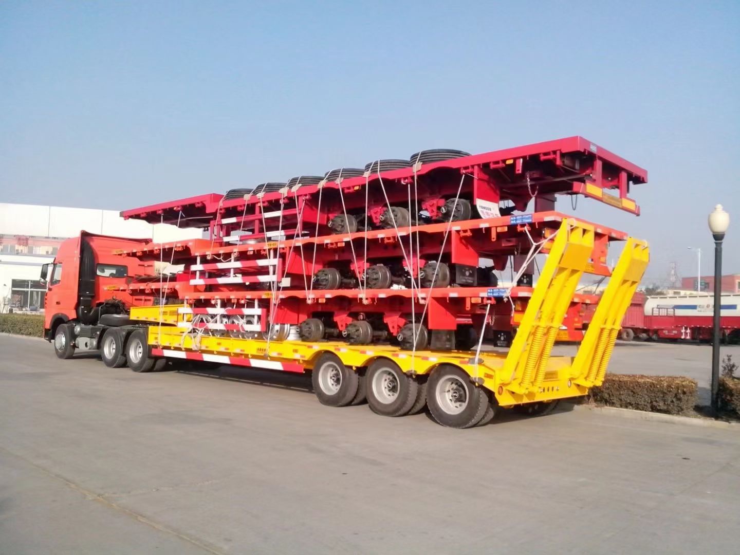low bed semitrailer
