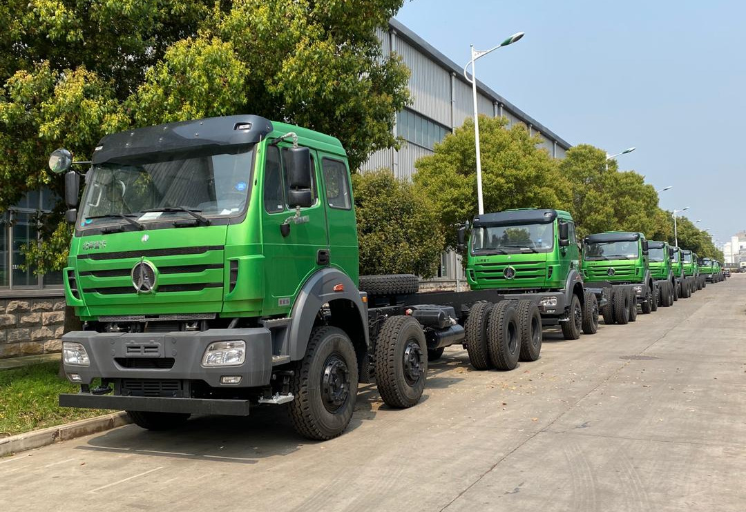 beiben 8x4 drive truck chassis