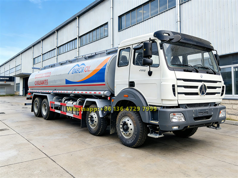 Beiben 8x4 gasoline tanker truck