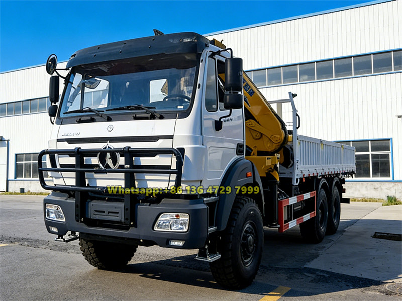 Beiben 6&times;6 all wheel drive crane truck