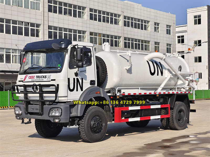 beiben 4x4 vacuum truck