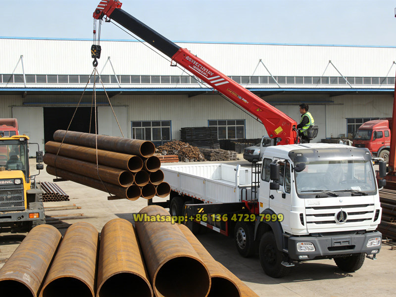 Beiben truck mounted crane applications