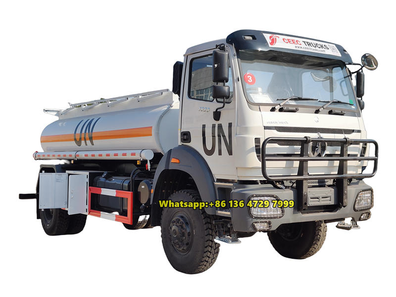 Beiben 4WD off-road fuel tanker truck