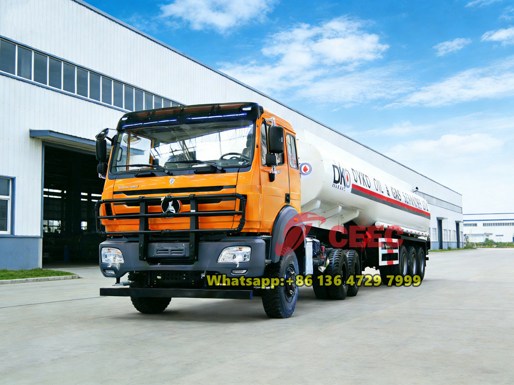 Beiben 2638 tractor truck with fuel trailer