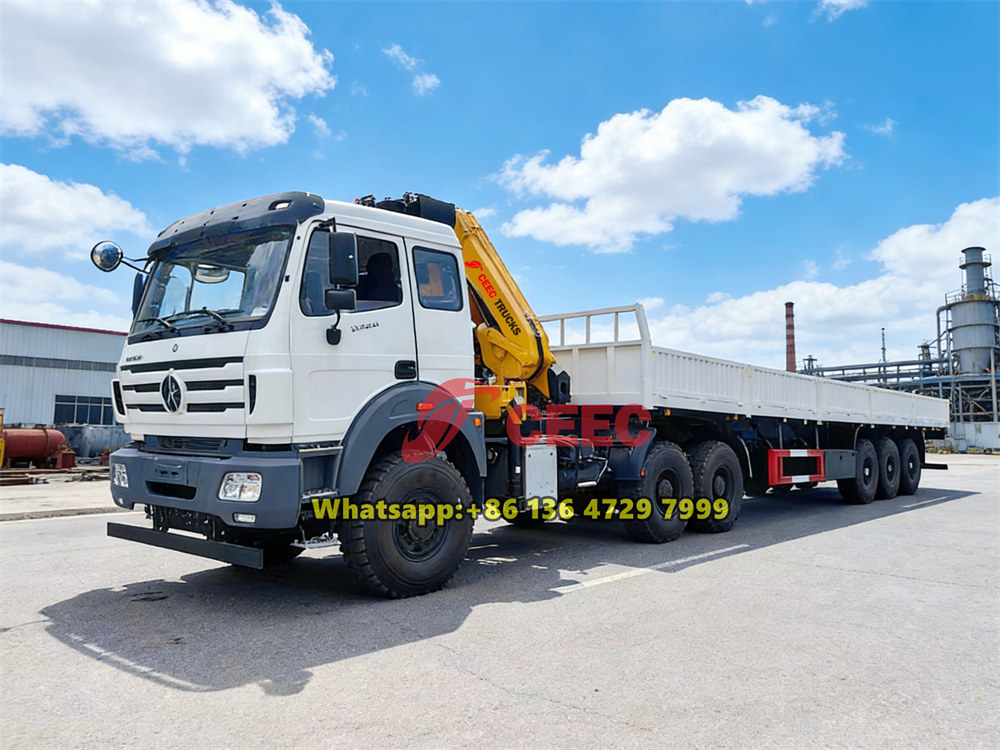 Beiben 2638 tractor head with cargo semitrailer