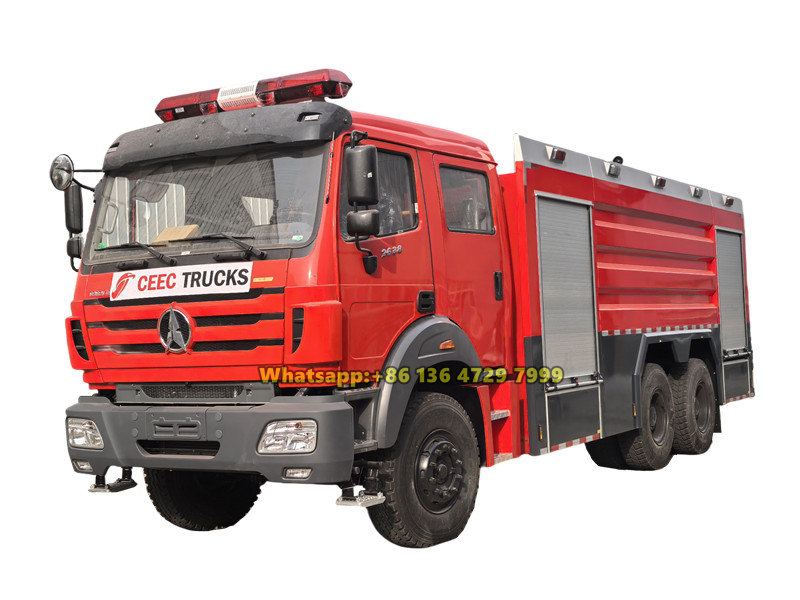 beiben 12000 liters water foam fire tender