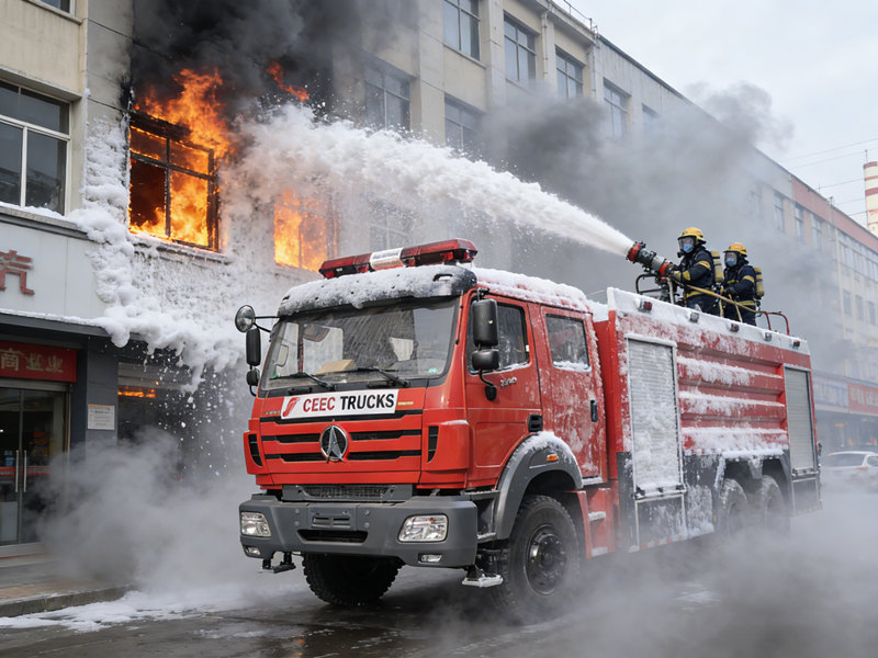 Beiben tender fire truck application