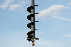 Drill for boom crane truck