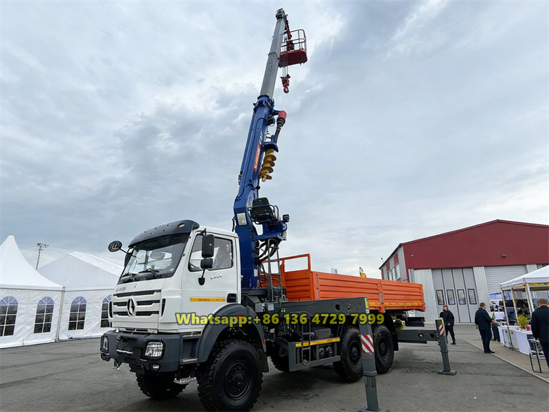 Beiben 6&times;6 truck mounted jib crane