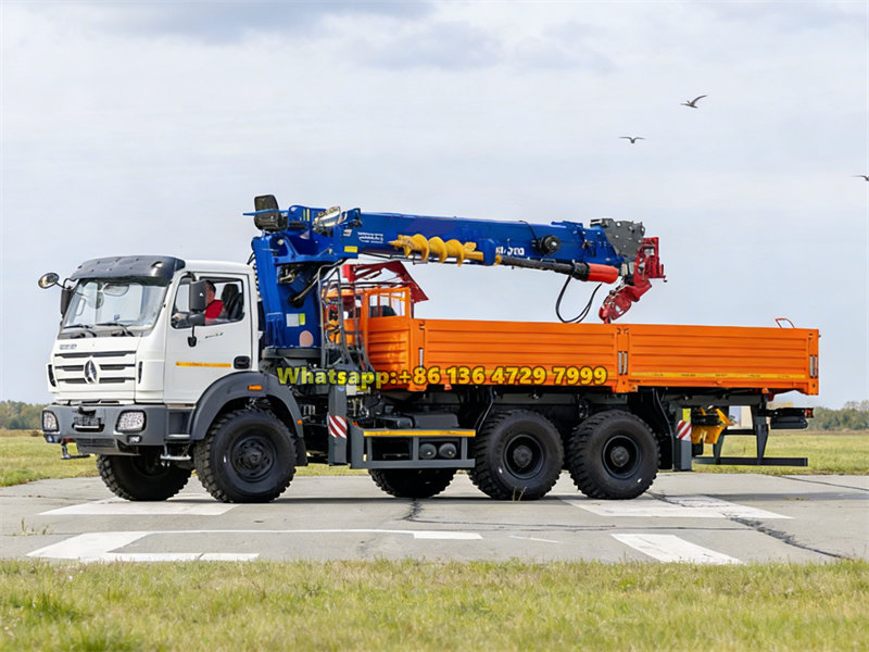 Beiben 6&times;6 off-road boom crane truck