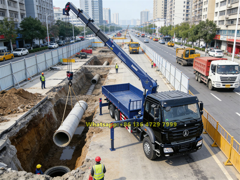 Beiben 2638 truck with XCMG crane Beiben 2638 truck with XCMG crane