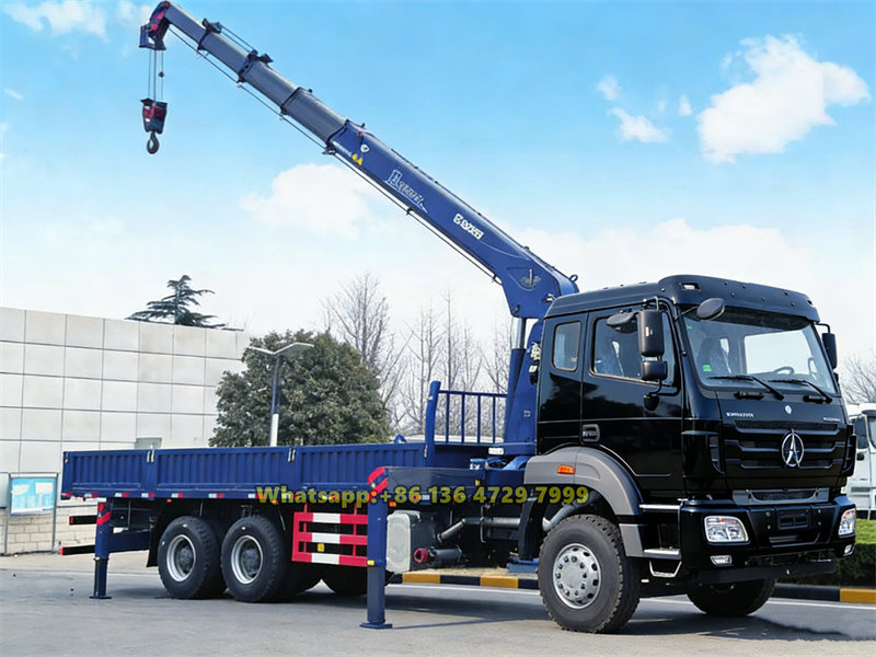 Beiben 6×4 cargo truck with crane Beiben 6×4 cargo truck with crane