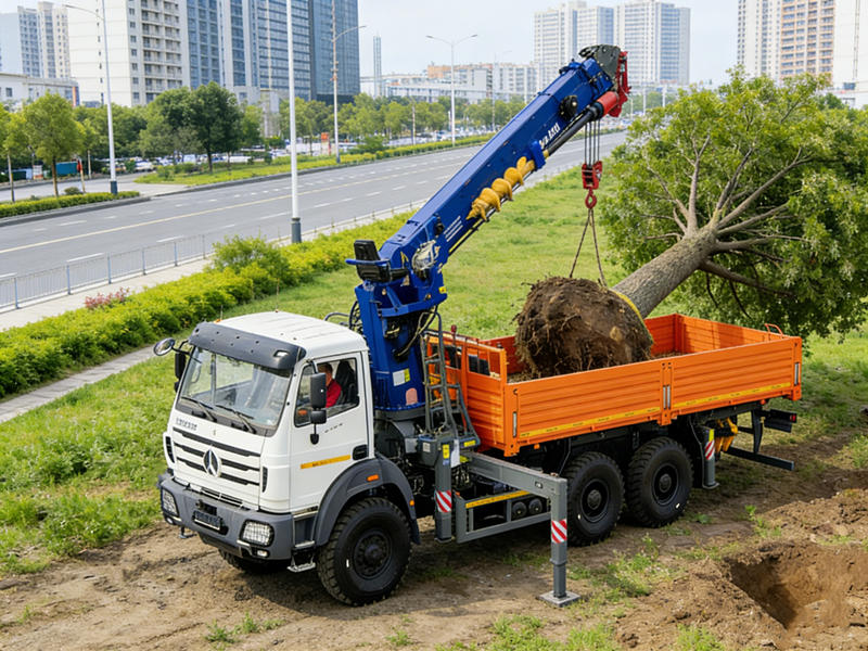 Beiben 2638 crane truck applications