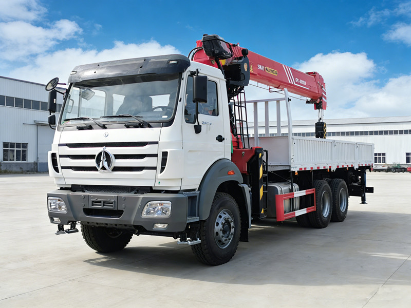 Beiben 2638 crane truck with palfinger crane 