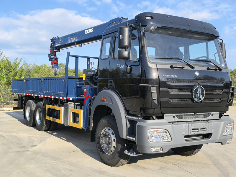 Beiben 2638 truck mounted XCMG crane