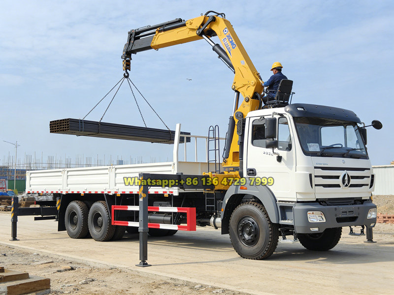 Beiben knuckle boom crane truck applications