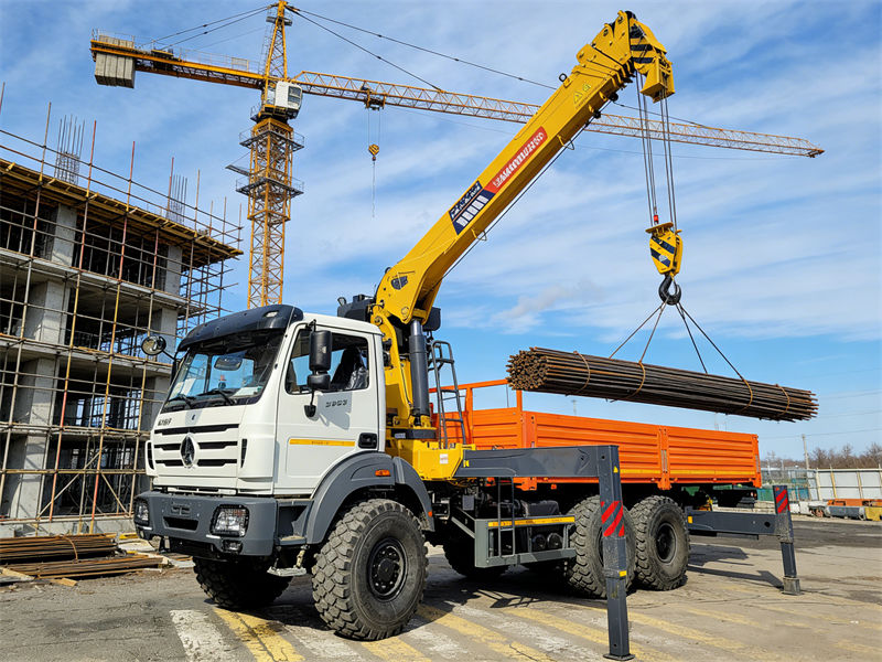 Beiben 6&times;6 off-road crane truck application
