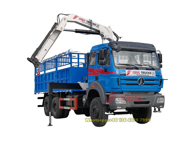 beiben knuckle crane truck