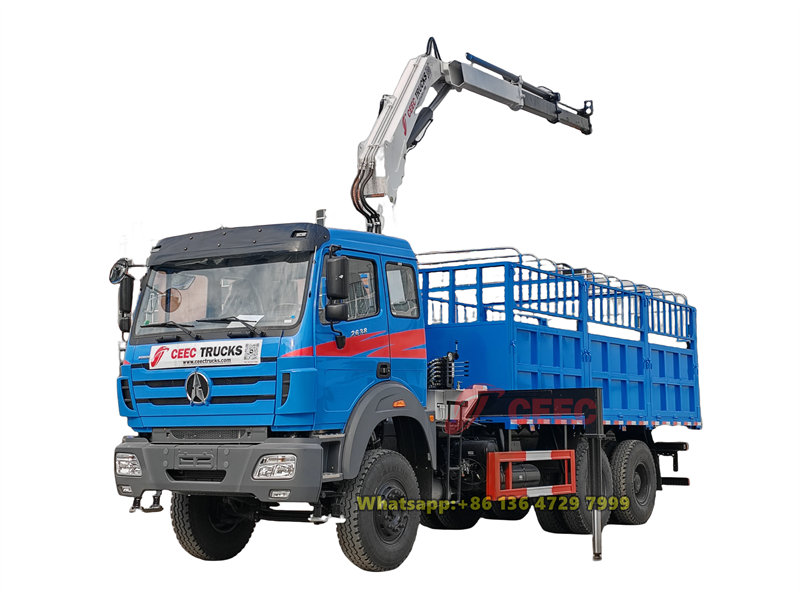 beiben knuckle crane truck