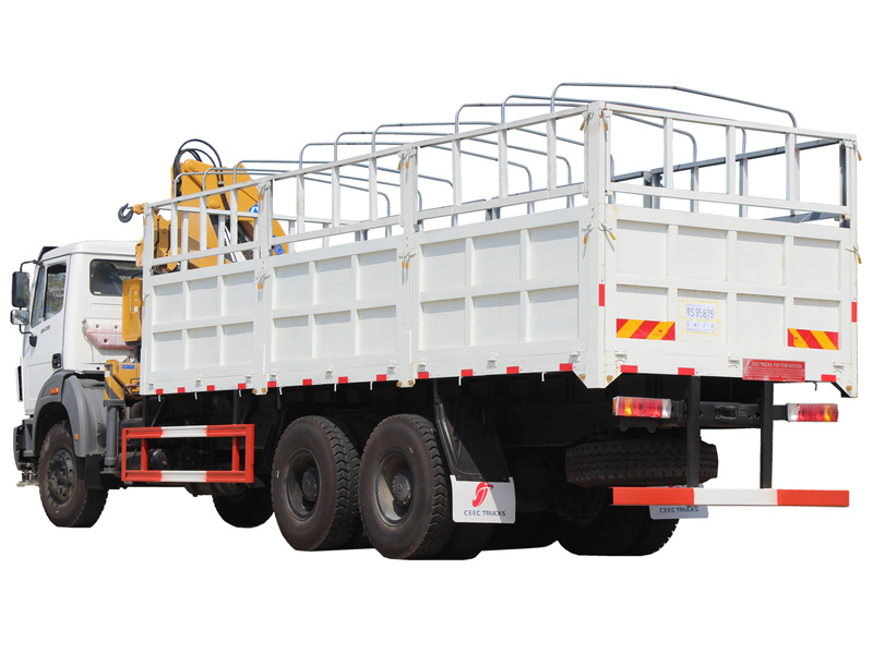 Beiben cargo truck mounted hydraulic crane
