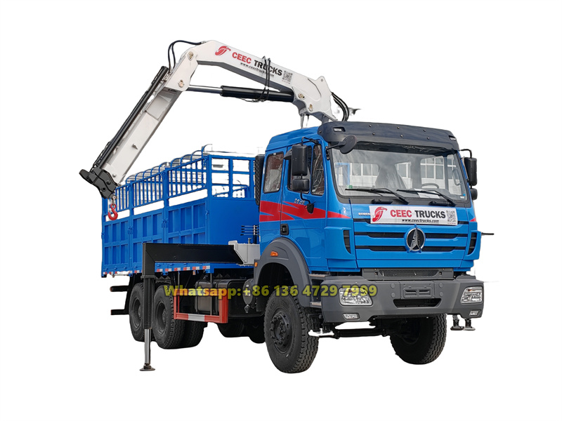 beiben hydraulic crane truck