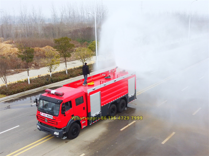 beiben foam fire truck