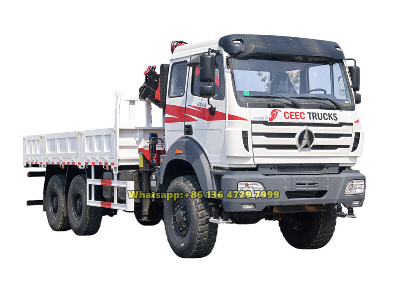 Beiben 6&times;6 4-ton knuckle boom truck