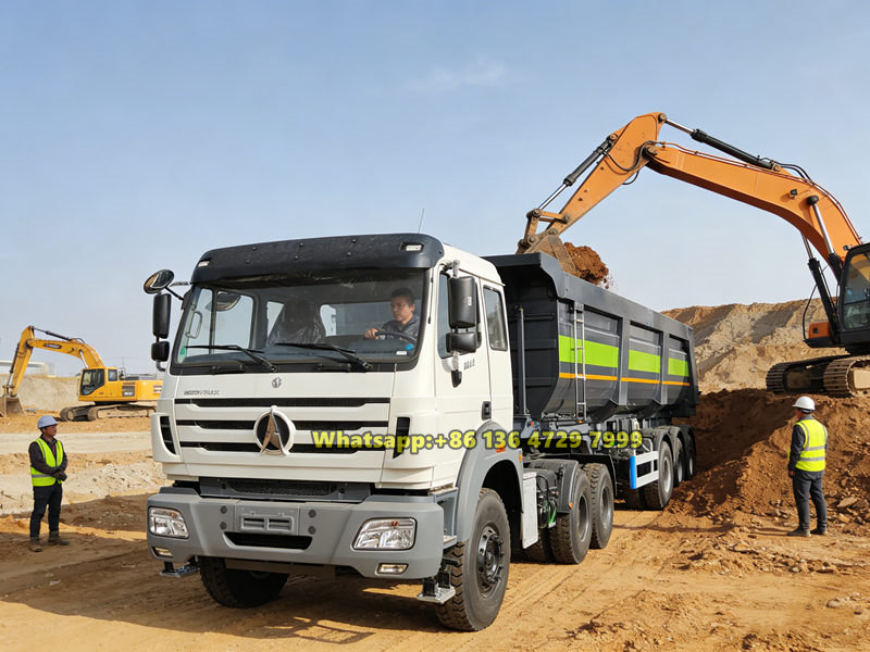 Rear dumping tipper semi-trailer applications