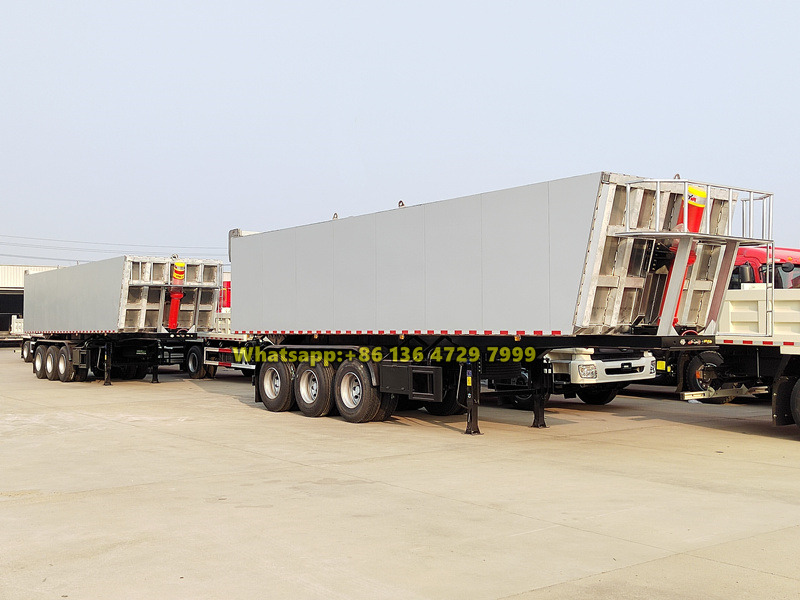 Aluminum alloy tipper semi-trailer
