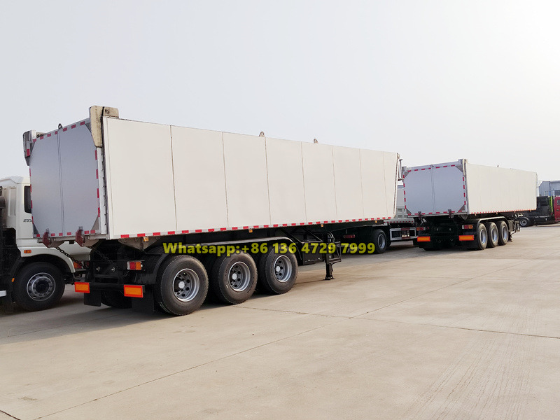 Aluminum alloy tipper semi-trailer