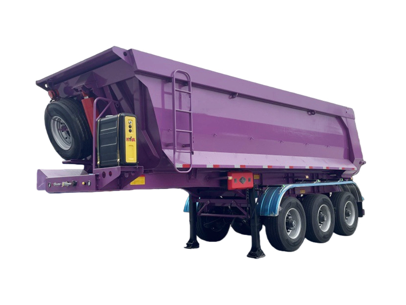 3 axles 50 ton dump semi trailer