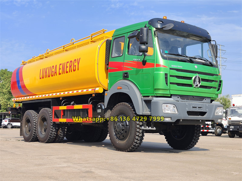 Beiben 6&times;6 fuel tanker truck