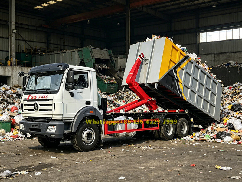 Beiben heavy duty hook loader application
