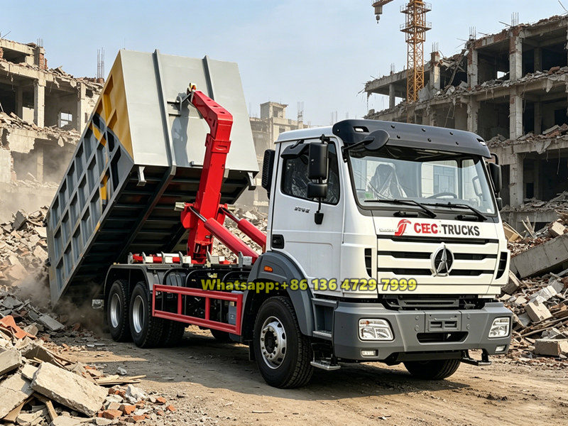Beiben 20-ton hook lift truck application