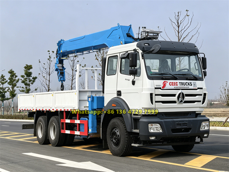 Beiben heavy duty hydraulic crane truck