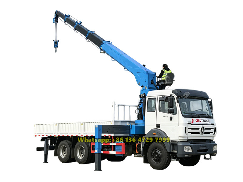 Beiben 6&times;4 14-ton telescopic boom truck