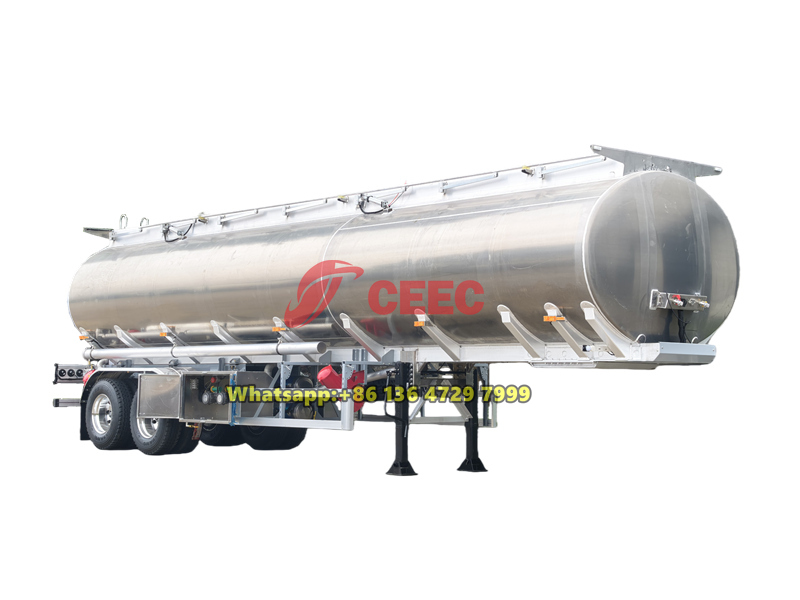 2 axles 36000L oil tanker semi trailer