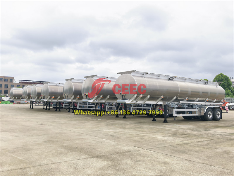 Aluminum alloy oil tanker trailers for export Aluminum alloy oil tanker trailers for export