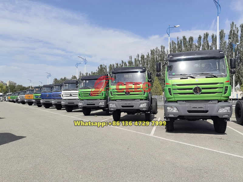 Beiben 6&times;6 all wheel dirve trucks for export
