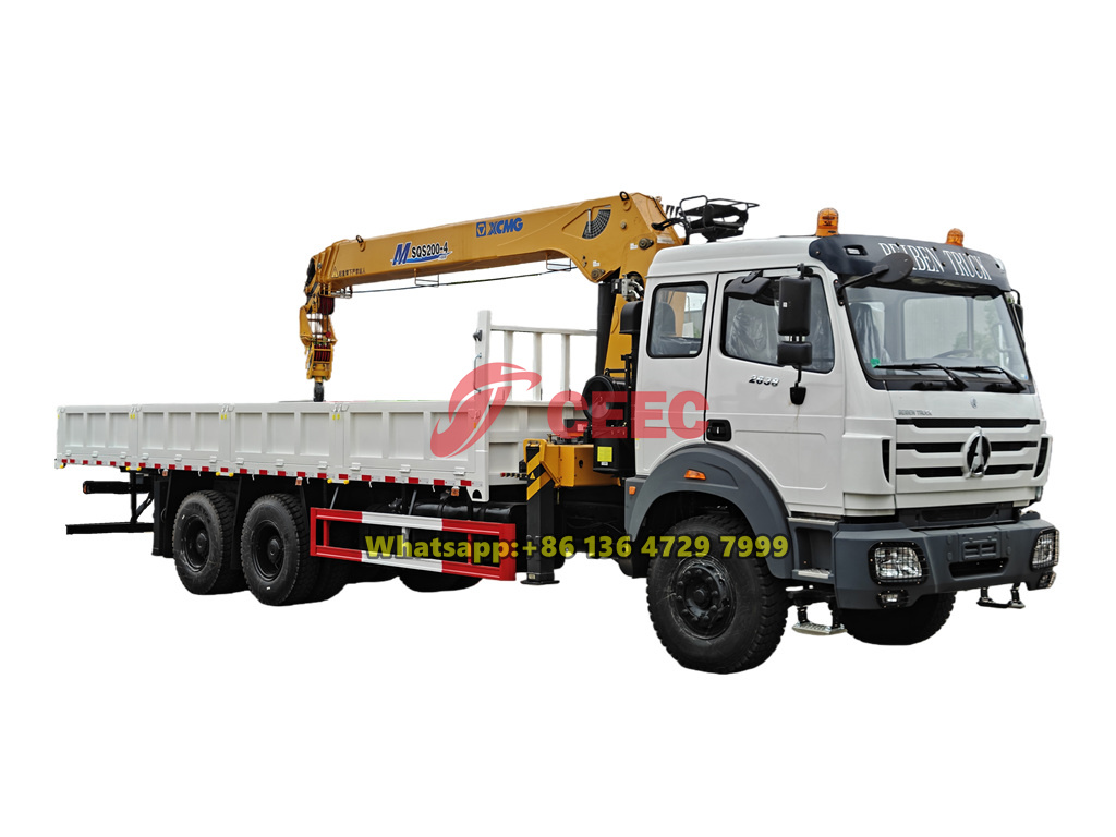 Beiben 6&times;4 8-ton telescopic boom truck