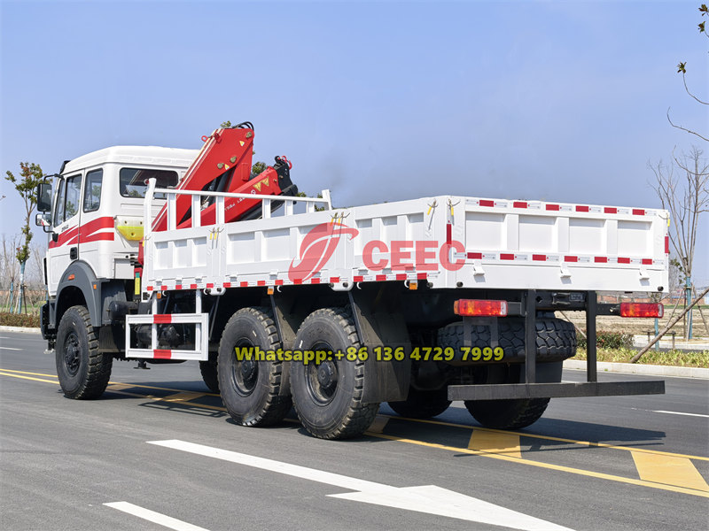 Beiben 6&times;6 off-road truck mounted crane