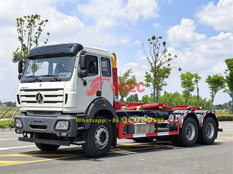 Beiben 20-ton hook loader garbage truck Beiben 20-ton hook loader garbage truck