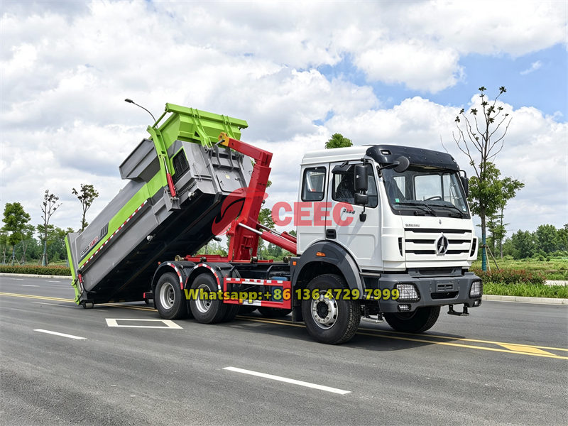 Beiben 6&times;4 hooklift bin truck