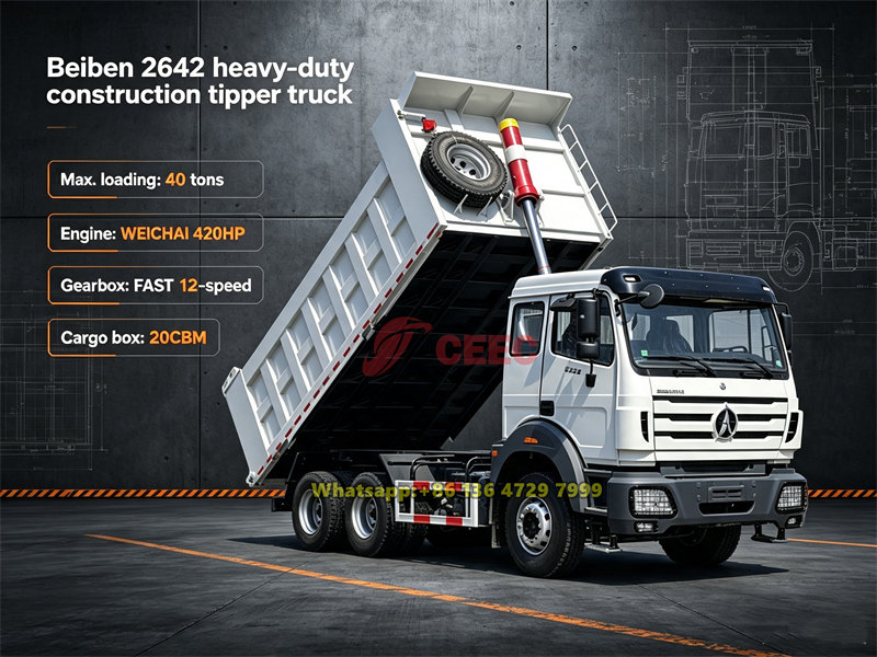 Beiben 6×4 heavy-duty mining tipper lorry Beiben 6×4 heavy-duty mining tipper lorry
