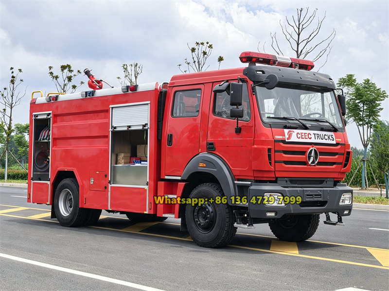 Beiben 8000 liters foam tanker fire truck