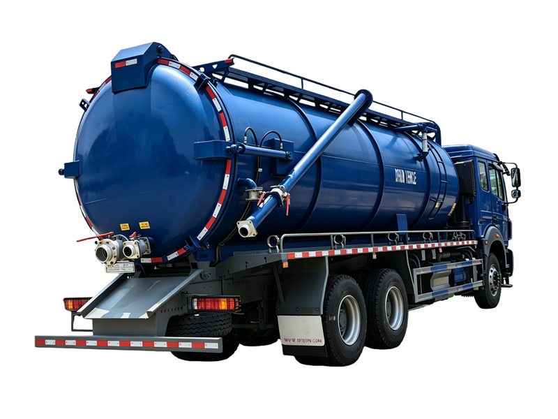 Beiben 6&times;4 heavy vacuum sewage truck