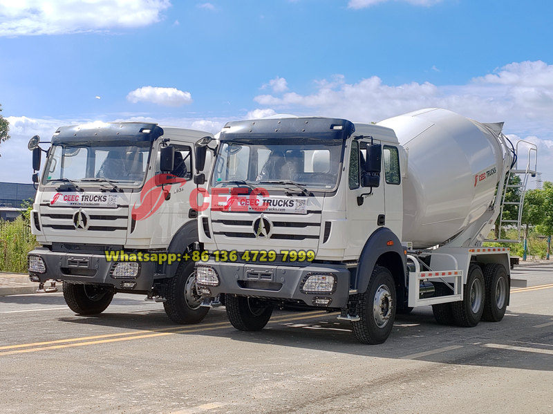 Beiben 10CBM mixer trucks exported to Congo Beiben 10CBM mixer trucks exported to Congo