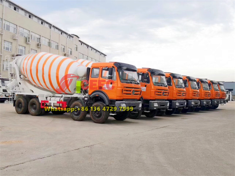 Beiben 14CBM mixer trucks exported to Africa Beiben 14CBM mixer trucks exported to Africa
