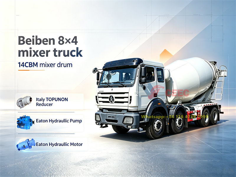 Beiben 12 wheeler 14CBM mixer truck Beiben 12 wheeler 14CBM mixer truck
