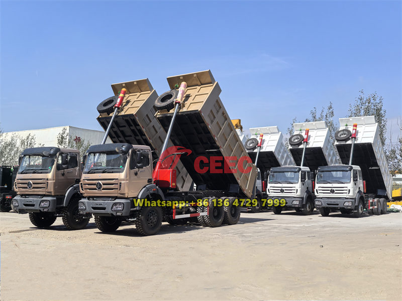 Beiben 6&times;6 heavy dump trucks exported to Congo